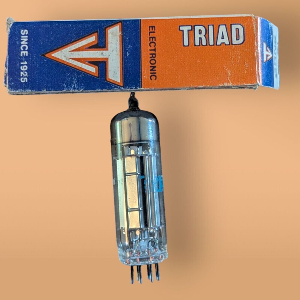 6BN6 NOS Triad Amplifier Radio Audio Vintage Electron Vacuum Tube Vintage Glass